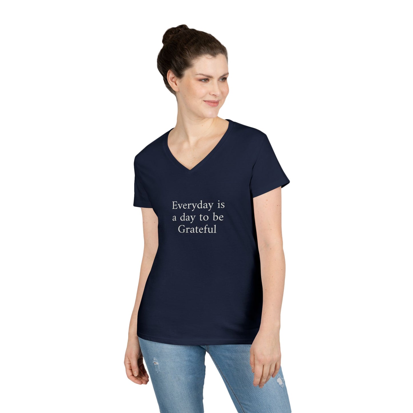Grateful Everyday V-Neck Tee
