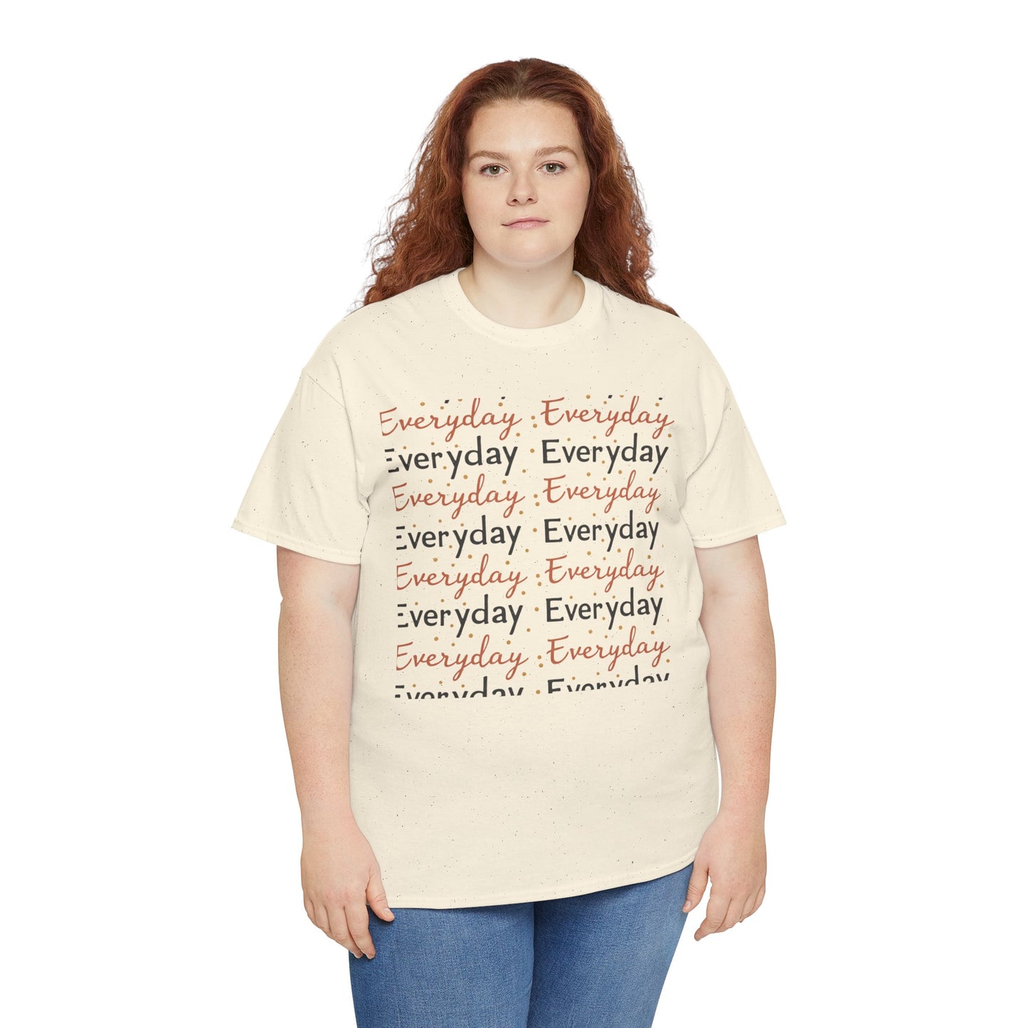 Everyday Repeat Graphic Tee — Minimalist Positive Message T-Shirt