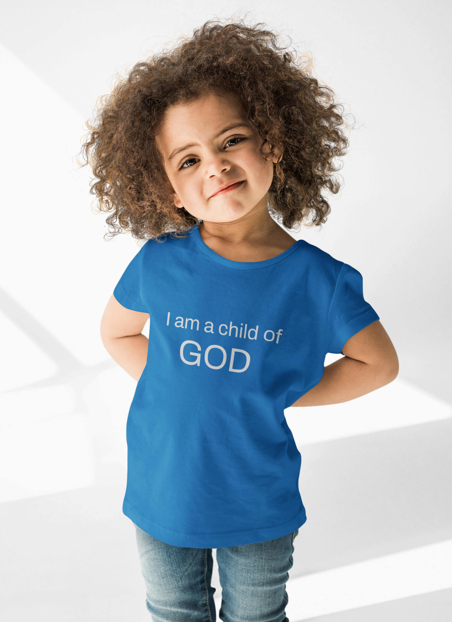 Toddler /Kid's T-Shirt - "I Am a Child of God" Christian Faith Tee