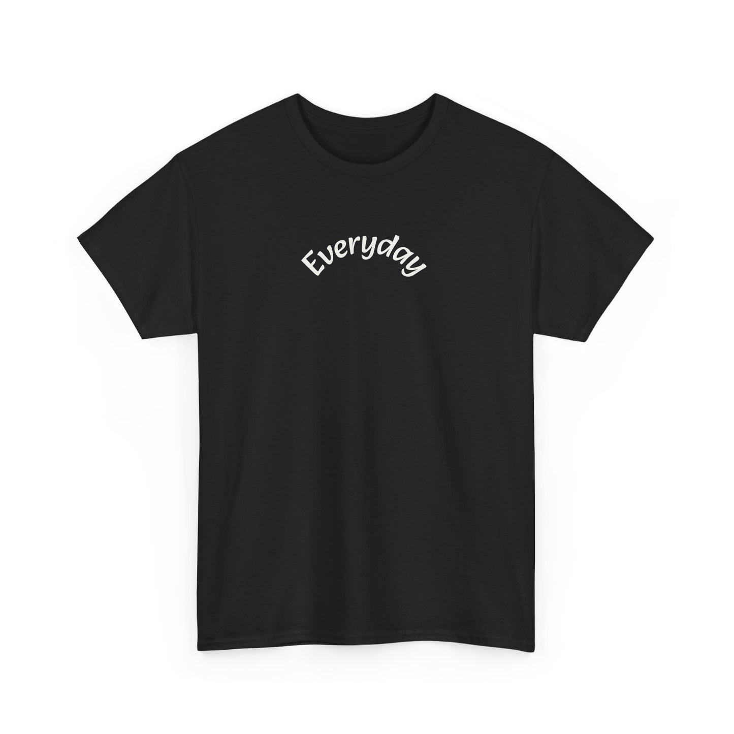 Everyday Graphic Tee - Minimal Script Text T-Shirt