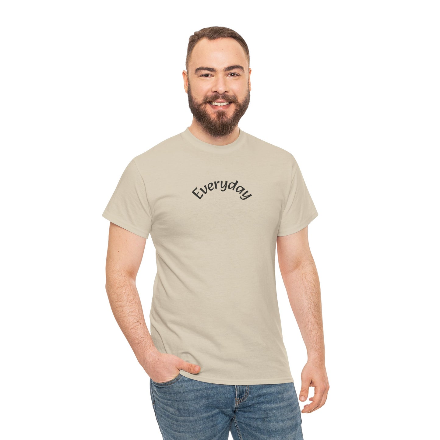 Everyday Graphic Tee - Minimal Script Text T-Shirt