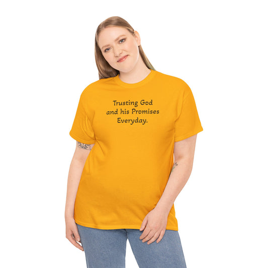 Faith T‑Shirt — "Trusting God and His Promises Everyday" Christian Tee