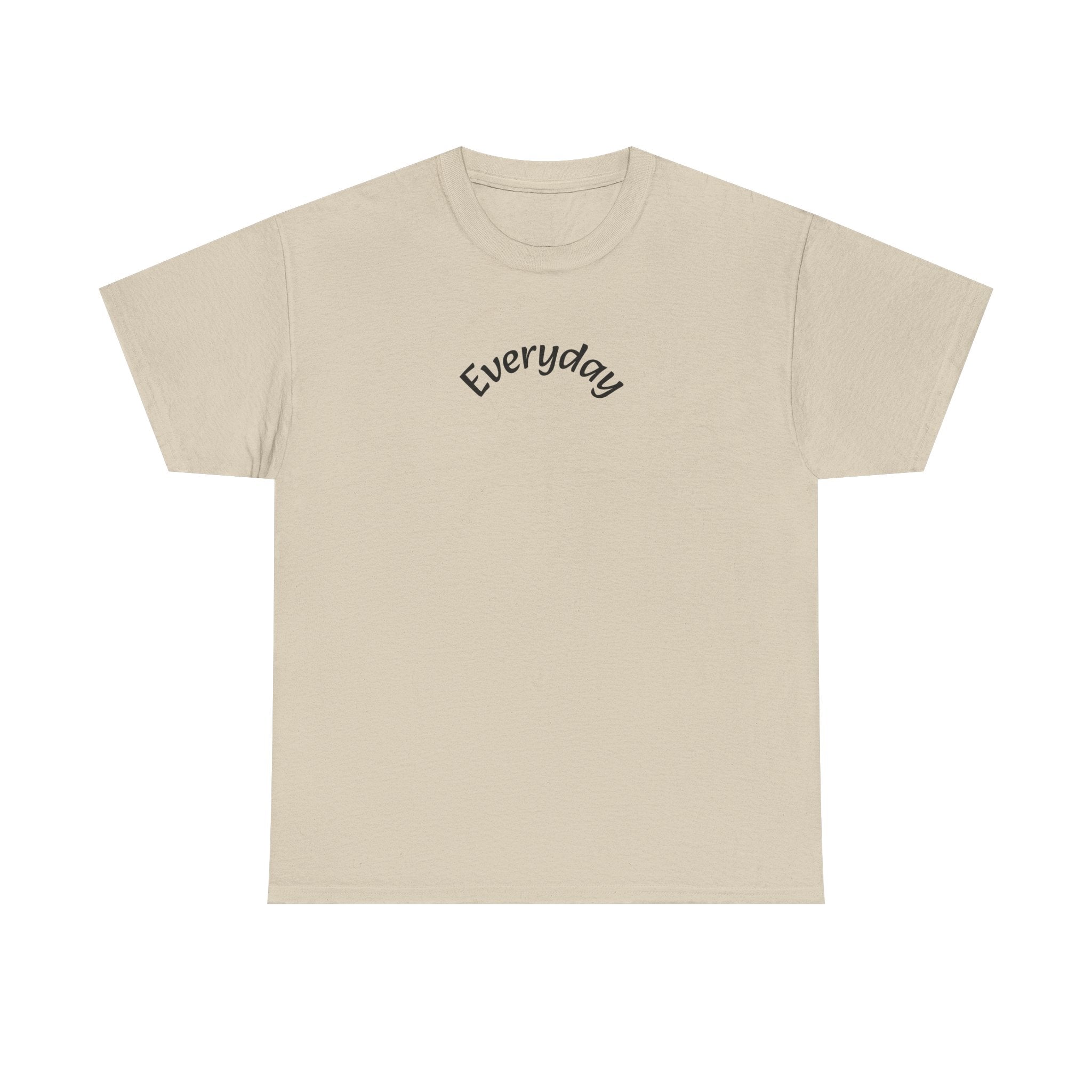 Everyday Graphic Tee - Minimal Script Text T-Shirt