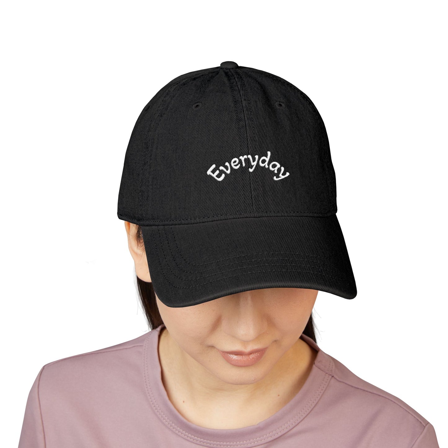 Custom Embroidered Text Denim Hat | Light Blue Cap