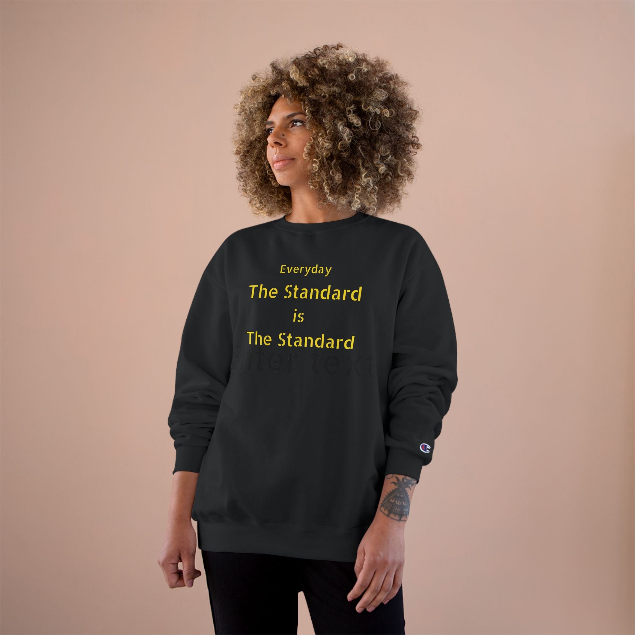 Everyday 'The Standard' Graphic Sweatshirt — Minimalist Champion Crewneck