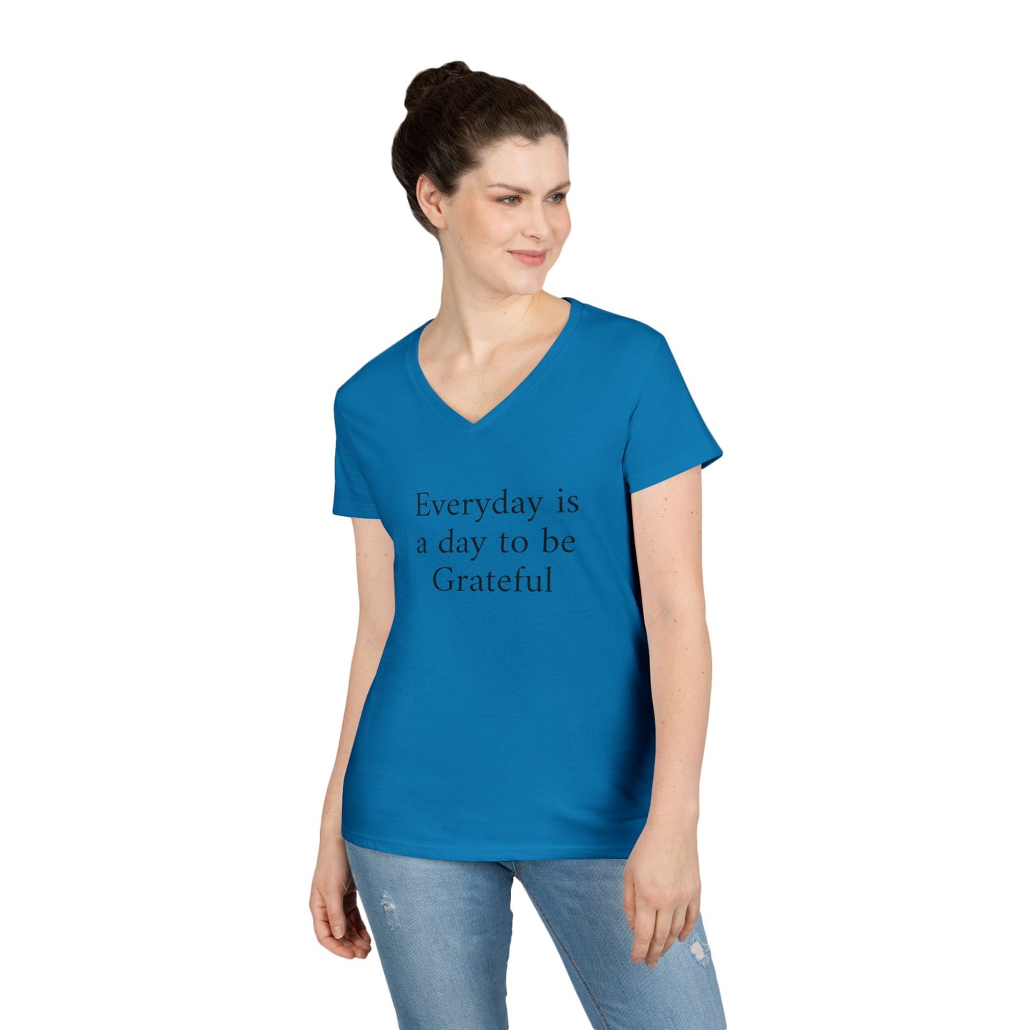 Grateful Everyday V-Neck Tee