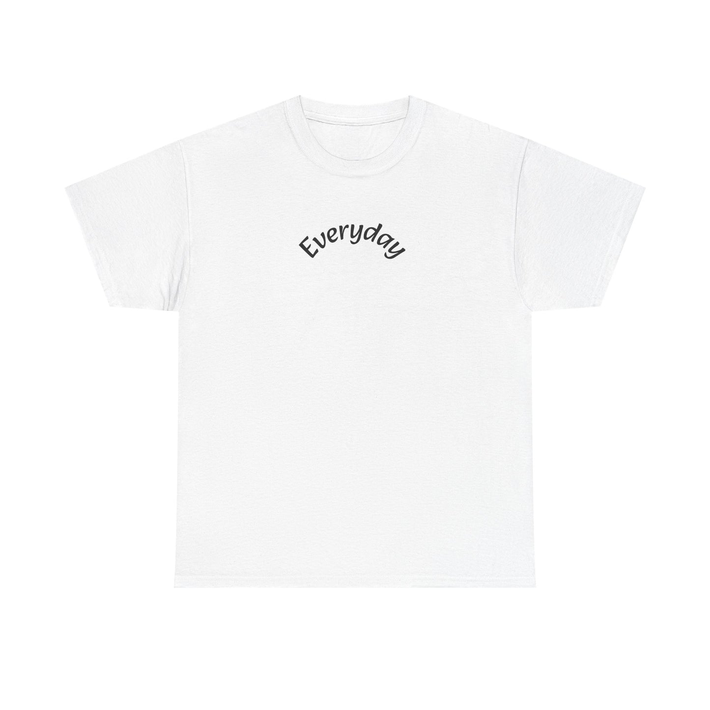 Everyday Graphic Tee - Minimal Script Text T-Shirt