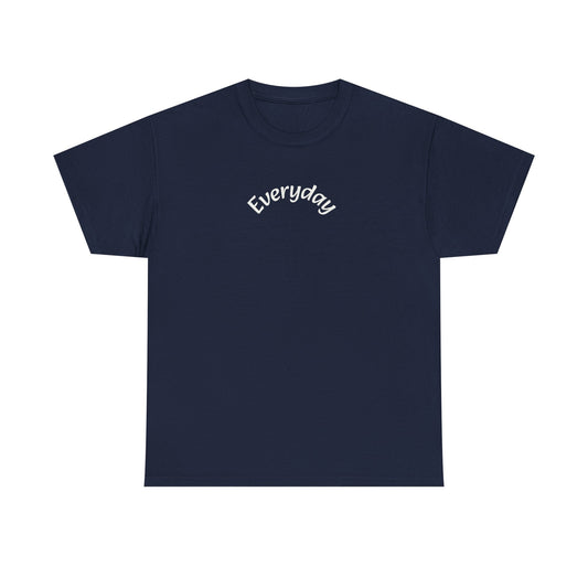 Everyday Graphic Tee - Minimal Script Text T-Shirt
