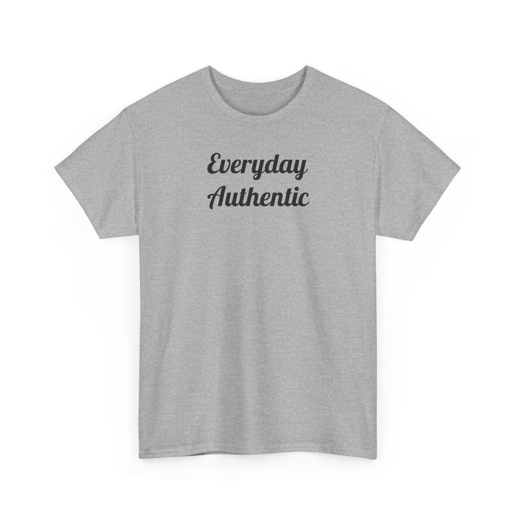 Everyday Authentic Tee — Minimal Script Graphic T-Shirt