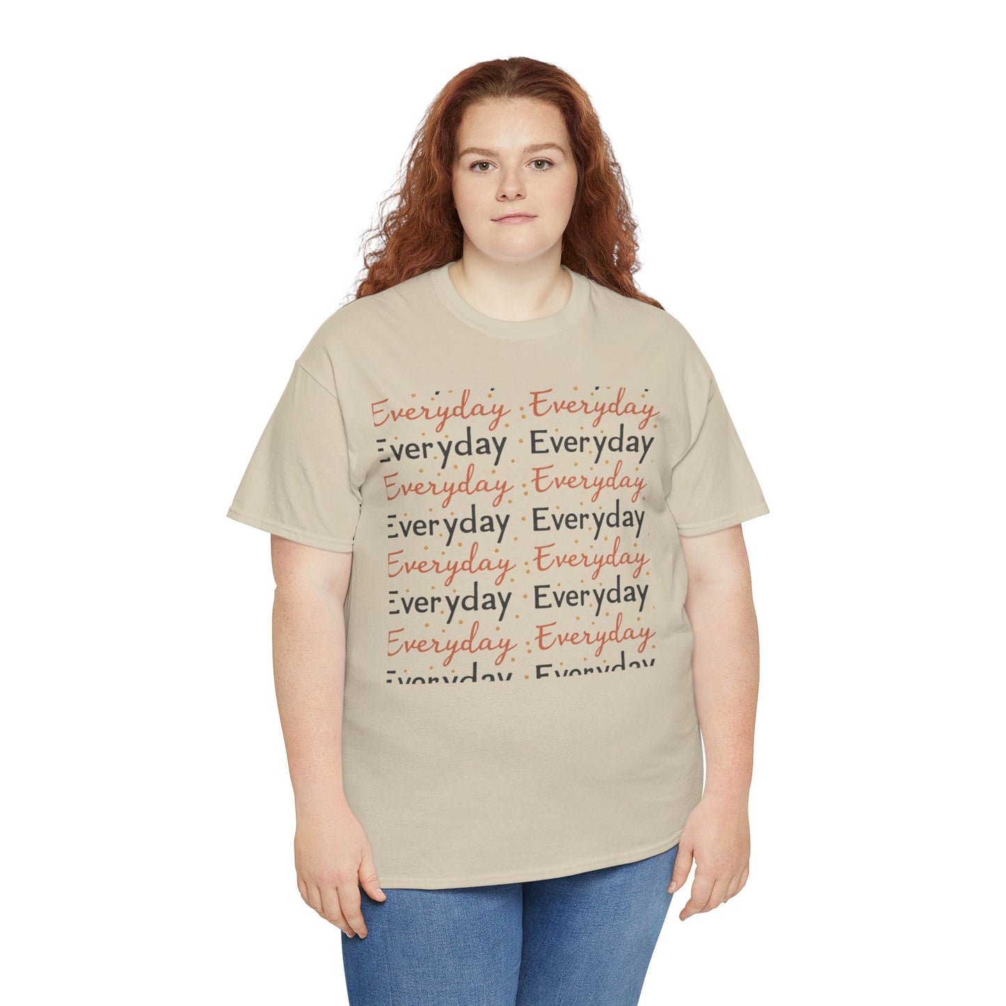 Everyday Repeat Graphic Tee — Minimalist Positive Message T-Shirt