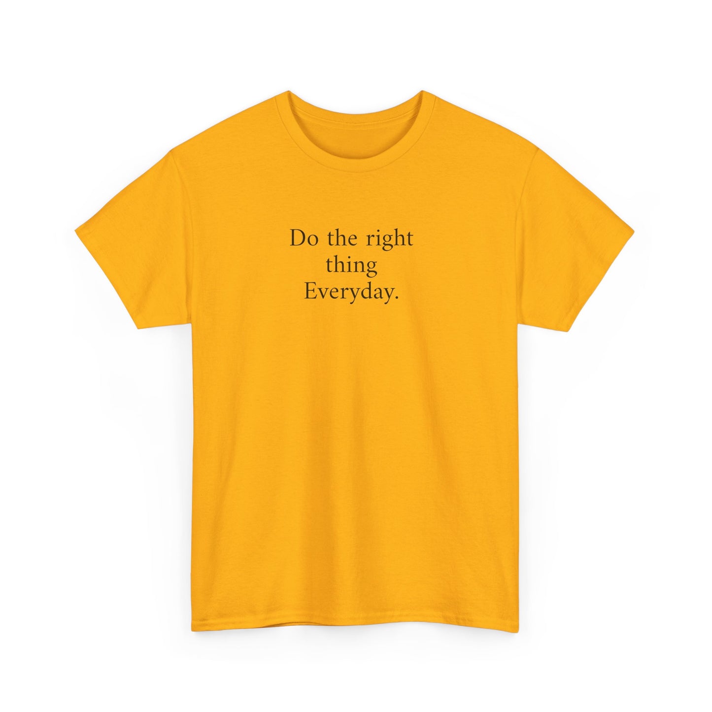 Do the Right Thing Everyday Tee — Positive Message Cotton T-Shirt