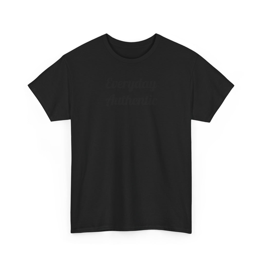 Everyday Authentic Tee — Minimal Script Graphic T-Shirt