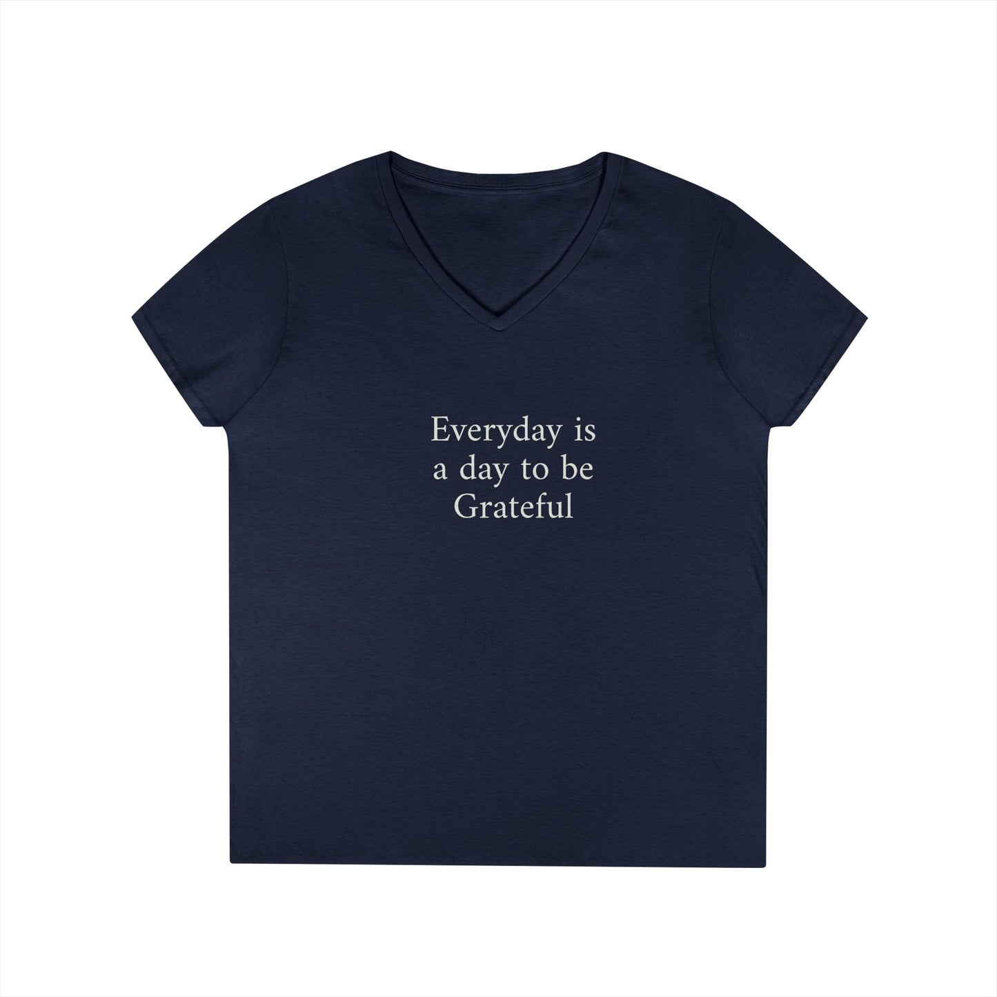 Grateful Everyday V-Neck Tee