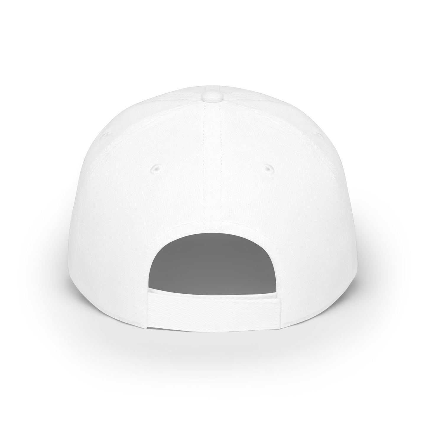 Custom Text Low Profile Baseball Cap — Minimal Black Embroidered Hat