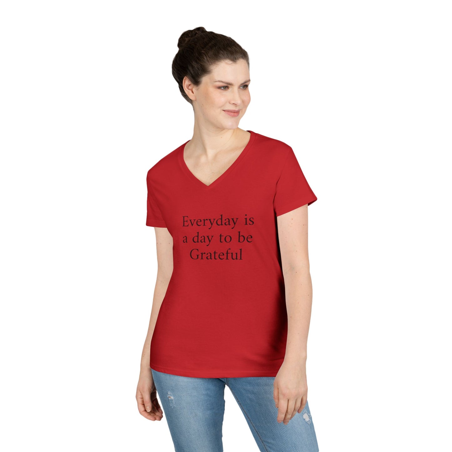Grateful Everyday V-Neck Tee