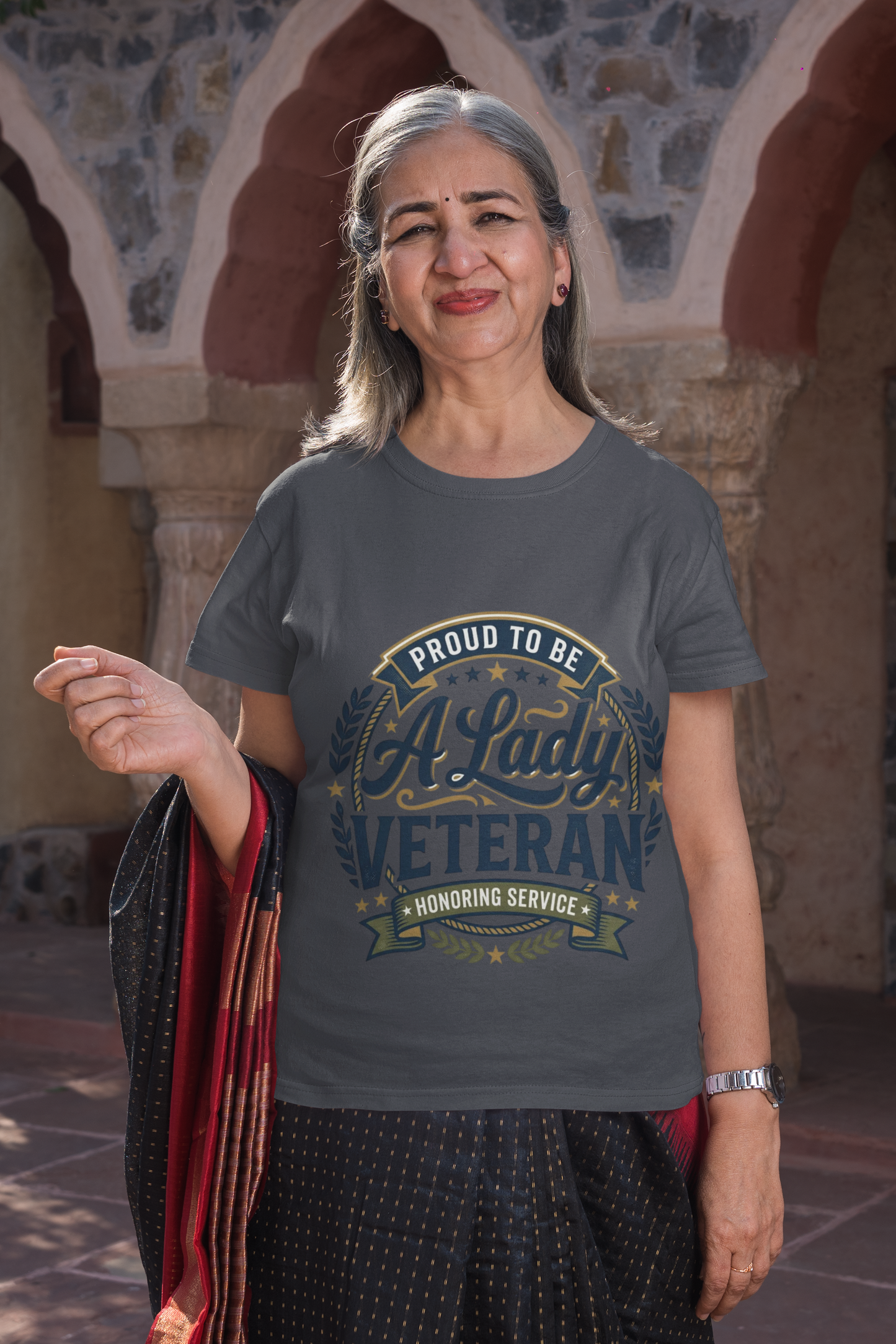 "Proud To Be A Lady Veteran" Everyday T