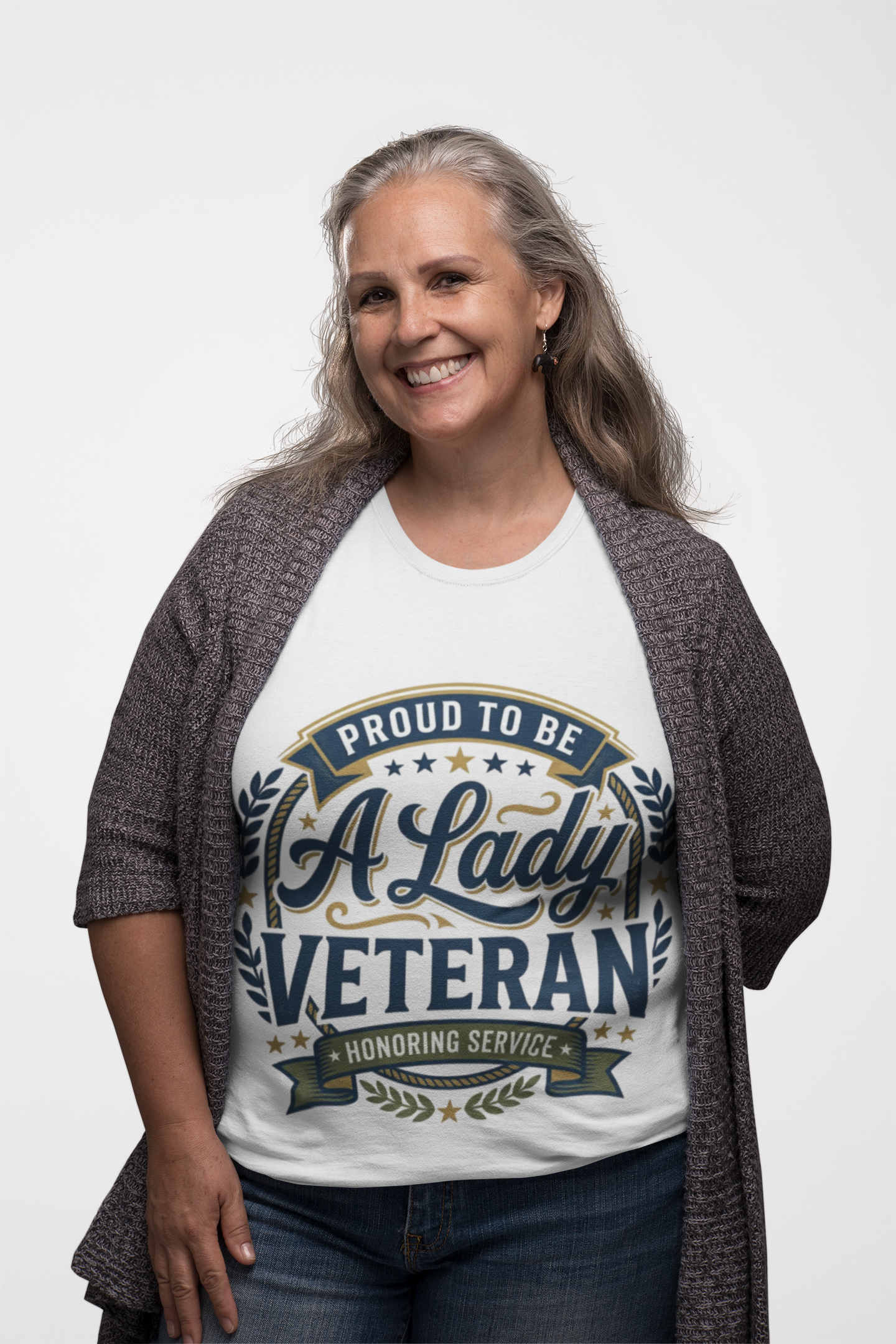"Proud To Be A Lady Veteran" Everyday T