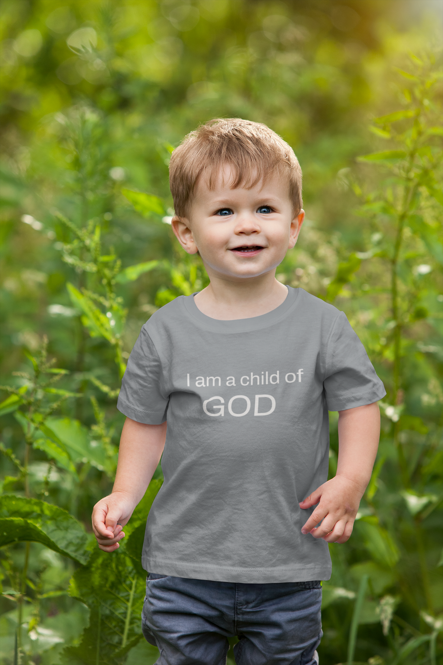 Toddler /Kid's T-Shirt - "I Am a Child of God" Christian Faith Tee