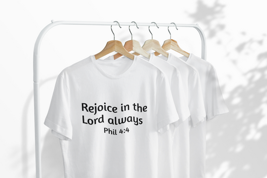 Rejoice in the Lord Always Tee — Philippians 4:4 Oversized T‑Shirt