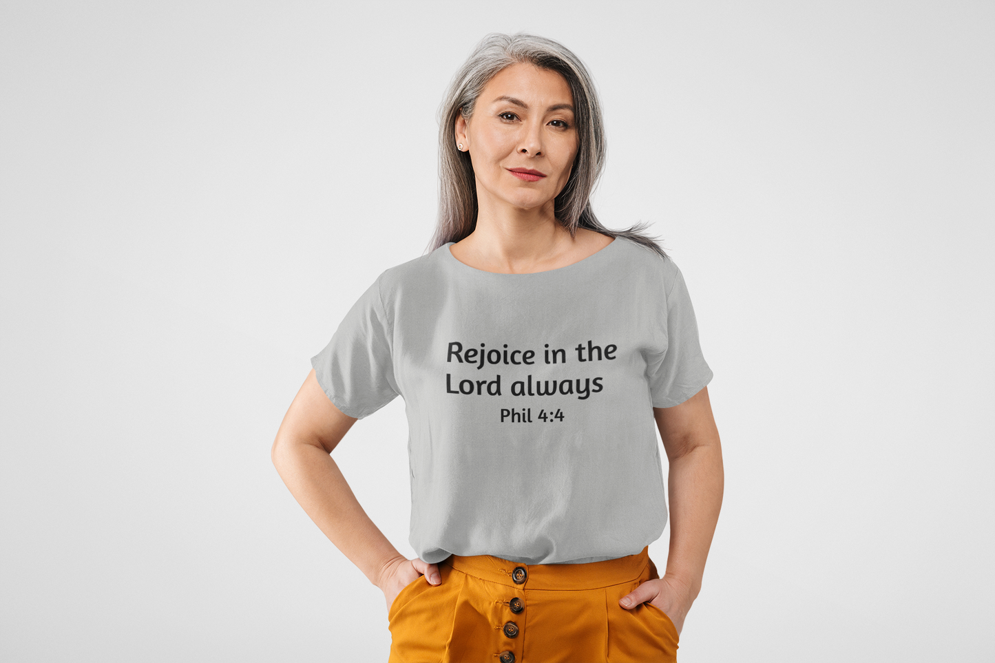 Rejoice in the Lord Always Tee — Philippians 4:4 Oversized T‑Shirt
