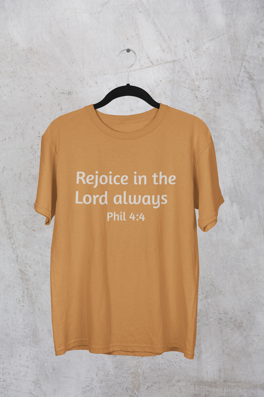 Rejoice in the Lord Always Tee — Philippians 4:4 Oversized T‑Shirt
