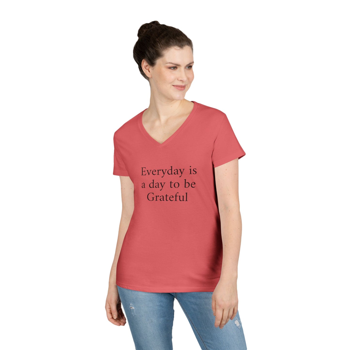Grateful Everyday V-Neck Tee