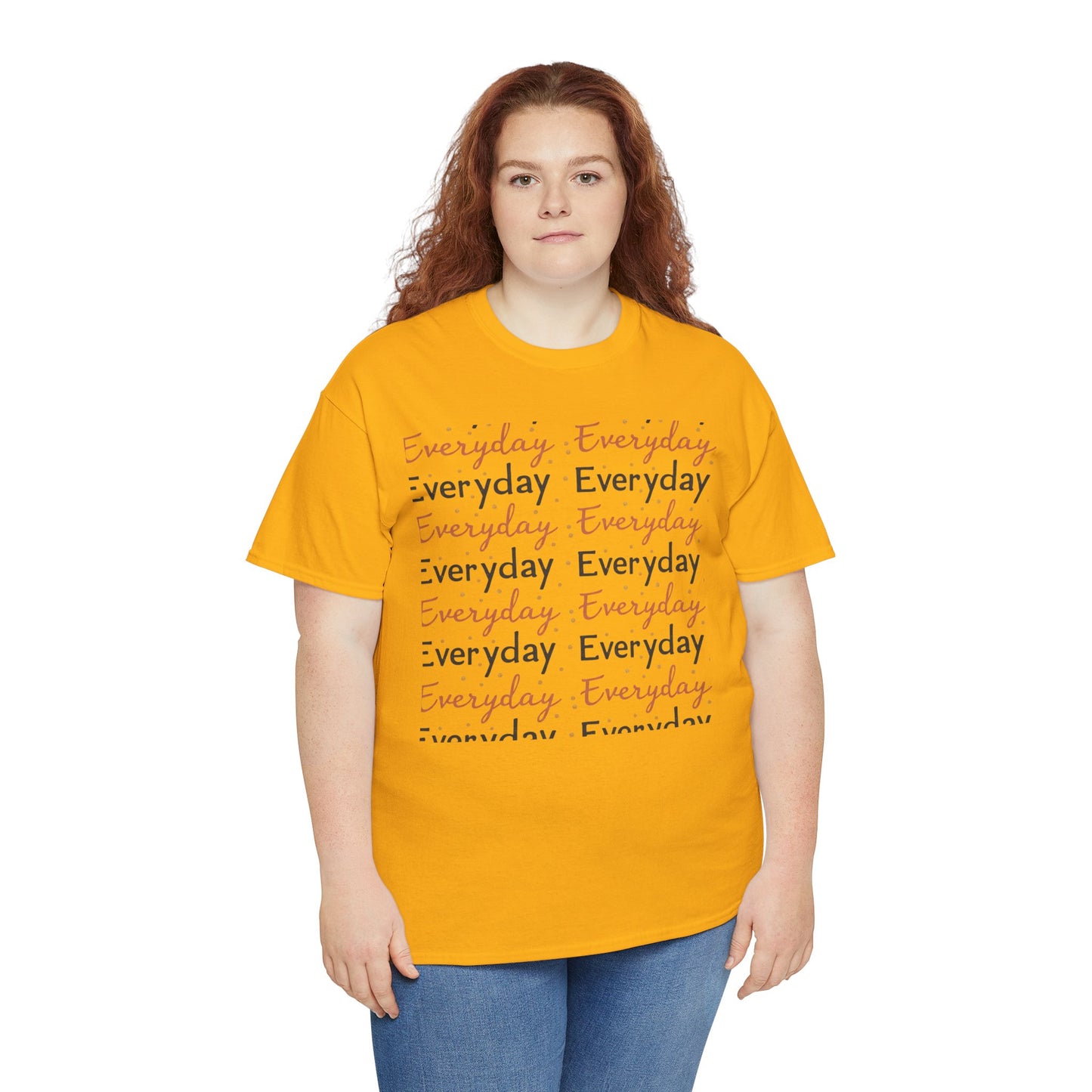 Everyday Repeat Graphic Tee — Minimalist Positive Message T-Shirt