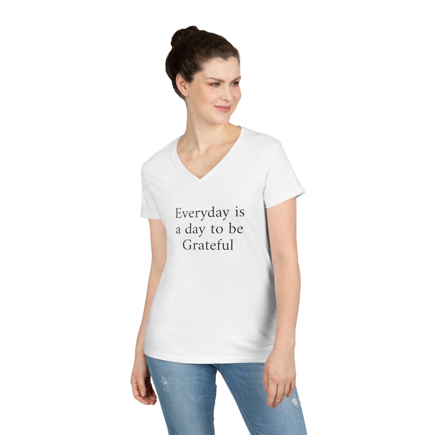 Grateful Everyday V-Neck Tee