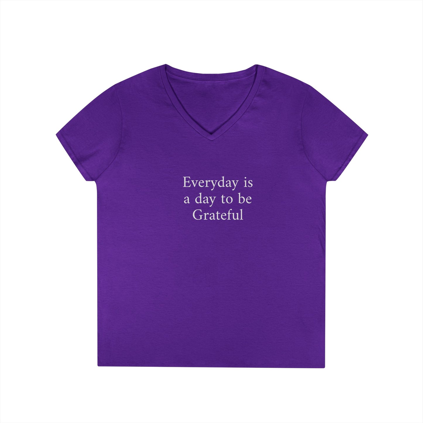 Grateful Everyday V-Neck Tee