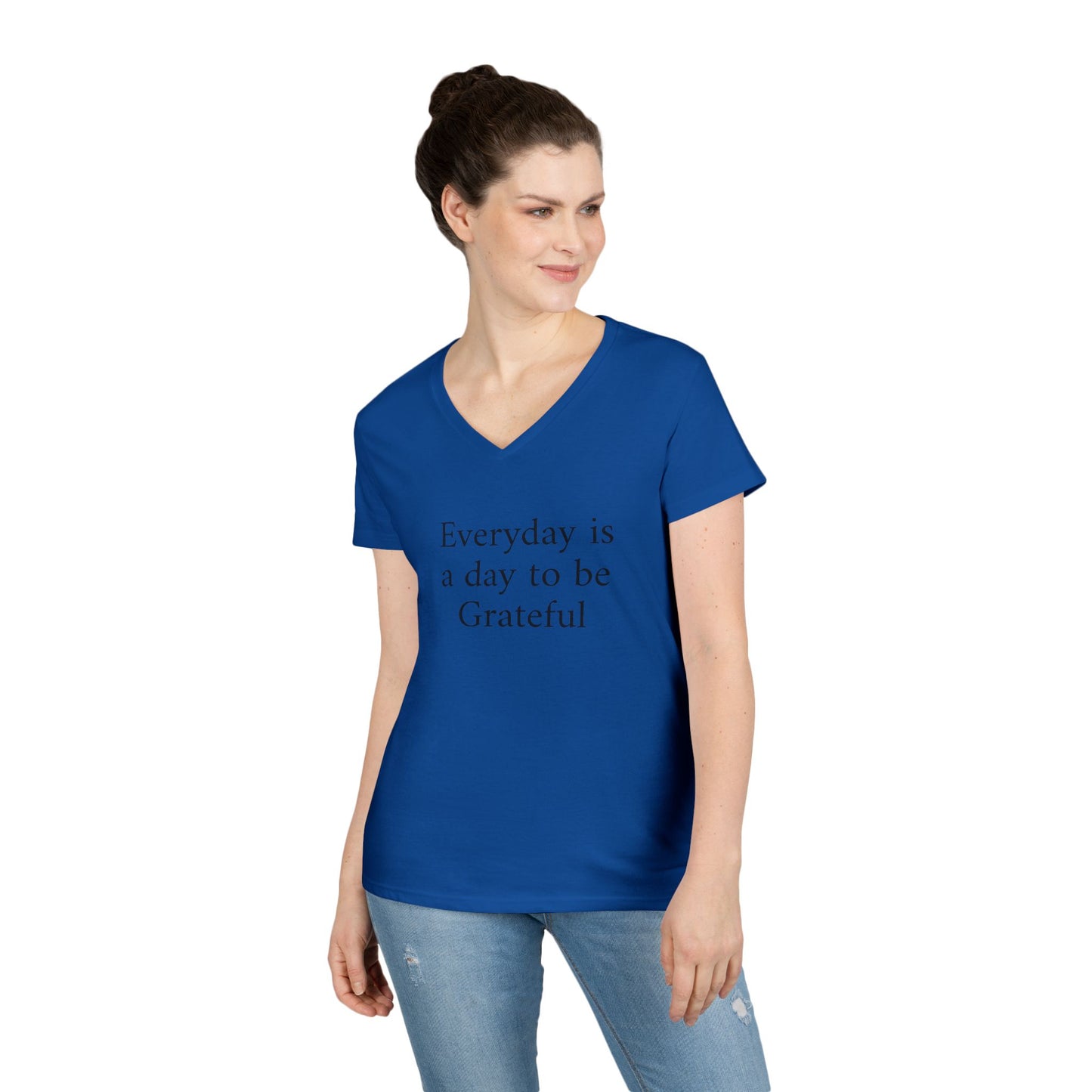 Grateful Everyday V-Neck Tee