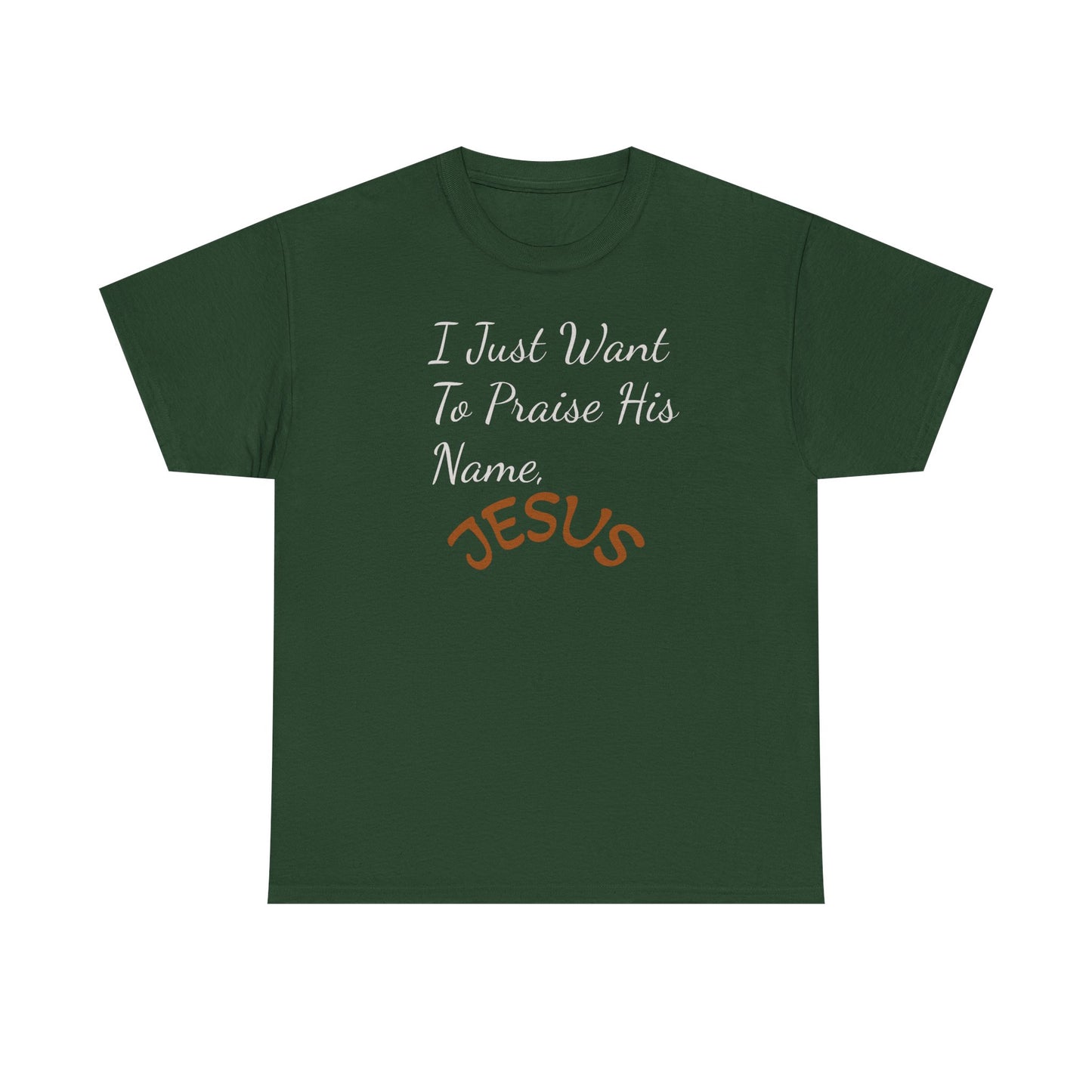 I Just Want to Praise His Name Jesus T-Shirt — Christian Faith Inspirational Tee
