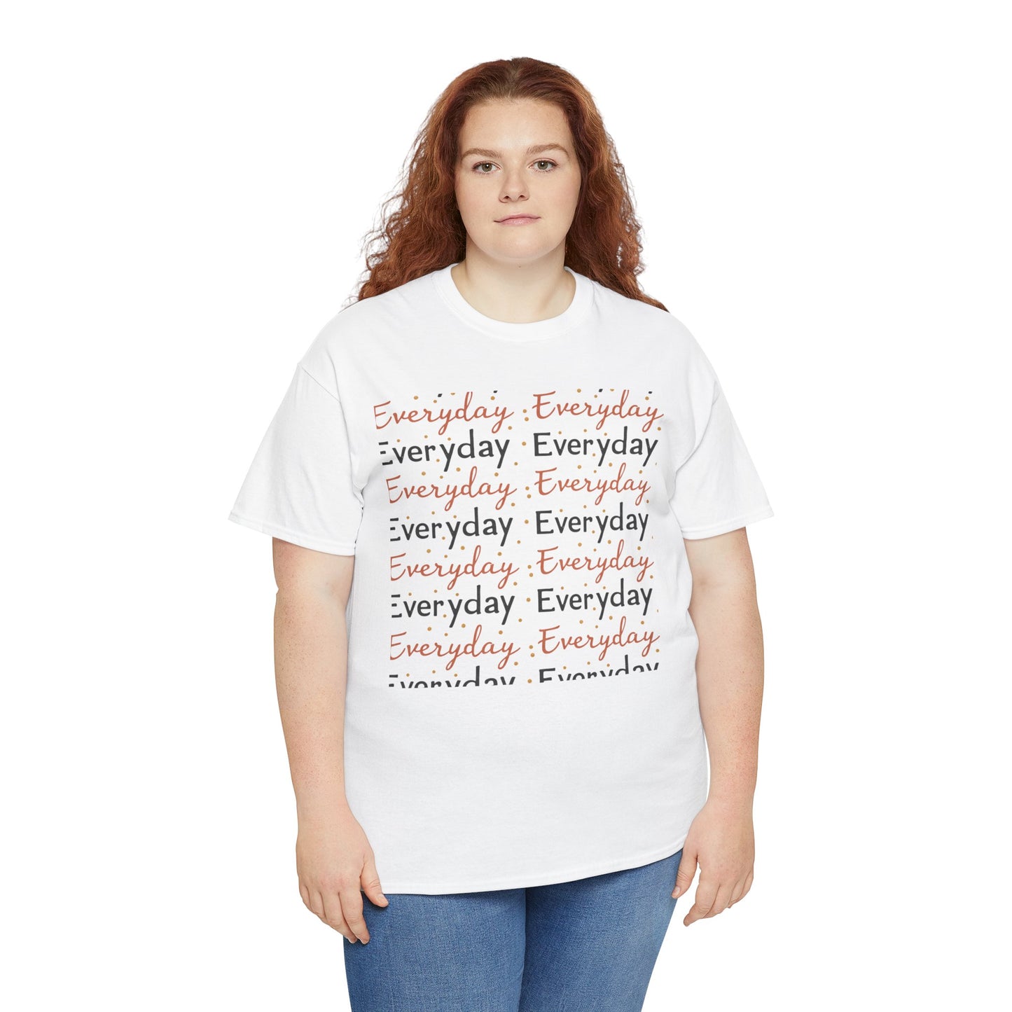 Everyday Repeat Graphic Tee — Minimalist Positive Message T-Shirt