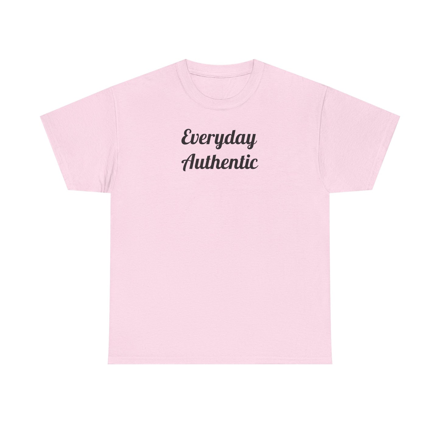 Everyday Authentic Tee — Minimal Script Graphic T-Shirt