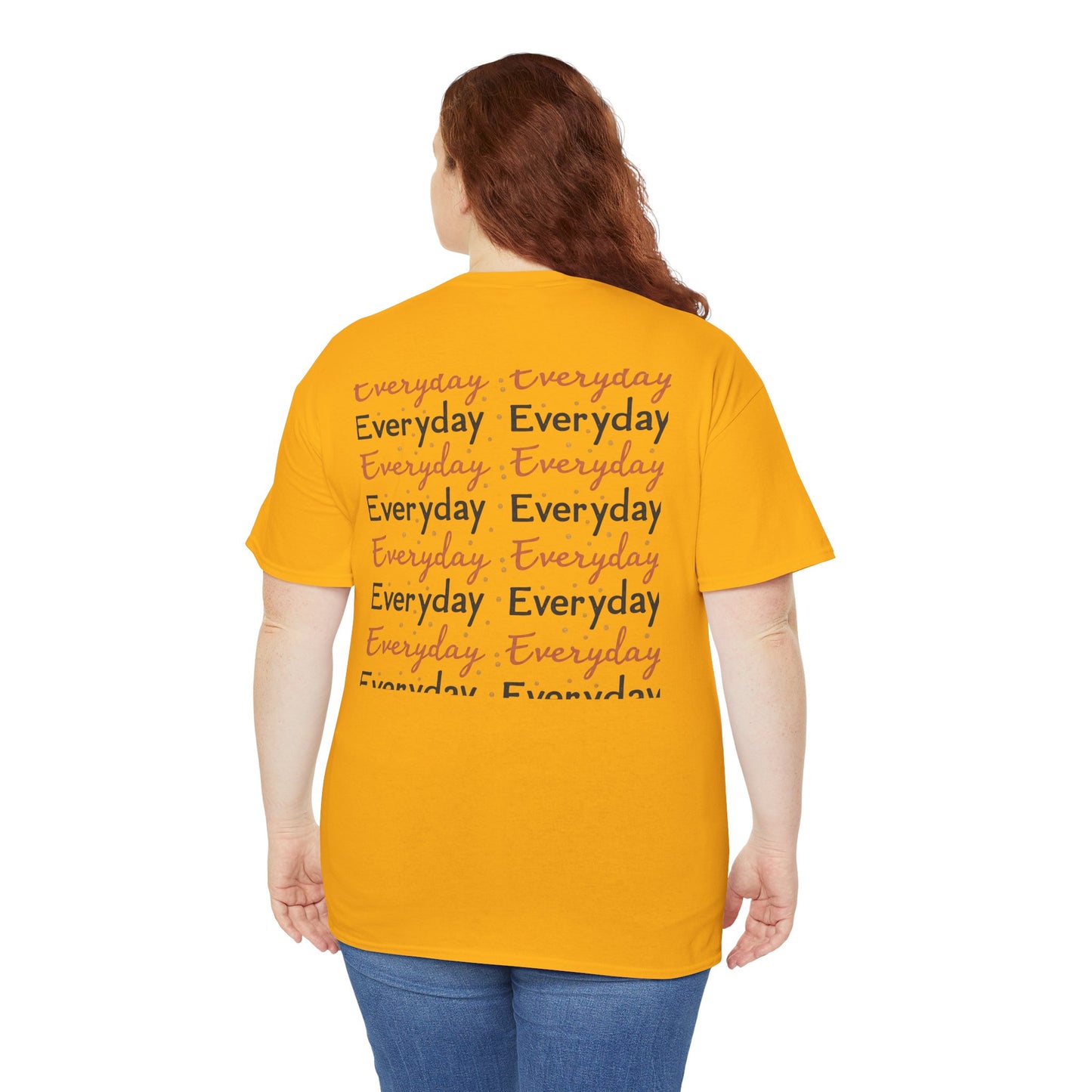 Everyday Repeat Graphic Tee — Minimalist Positive Message T-Shirt