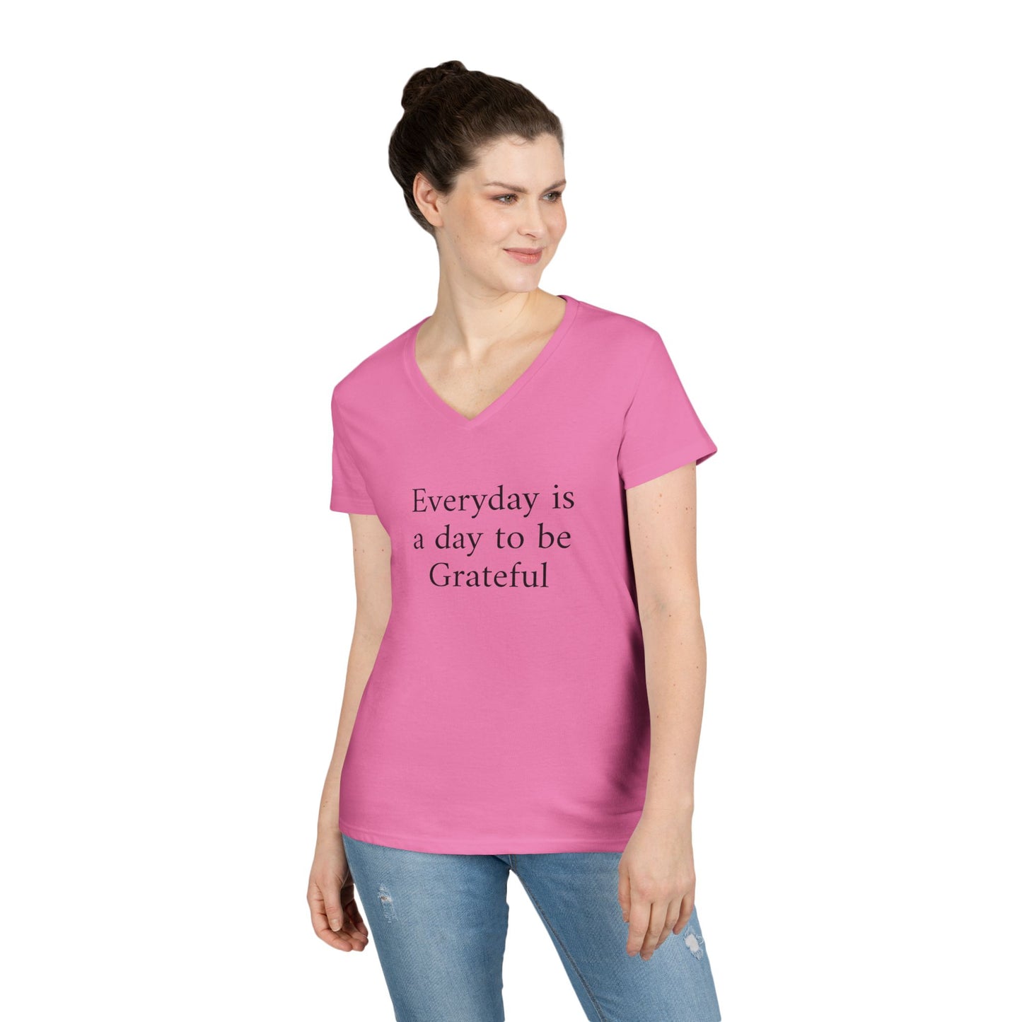 Grateful Everyday V-Neck Tee
