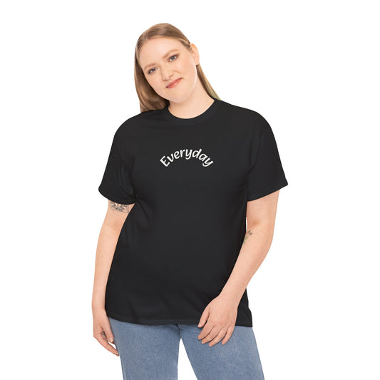 Everyday Graphic Tee - Minimal Script Text T-Shirt