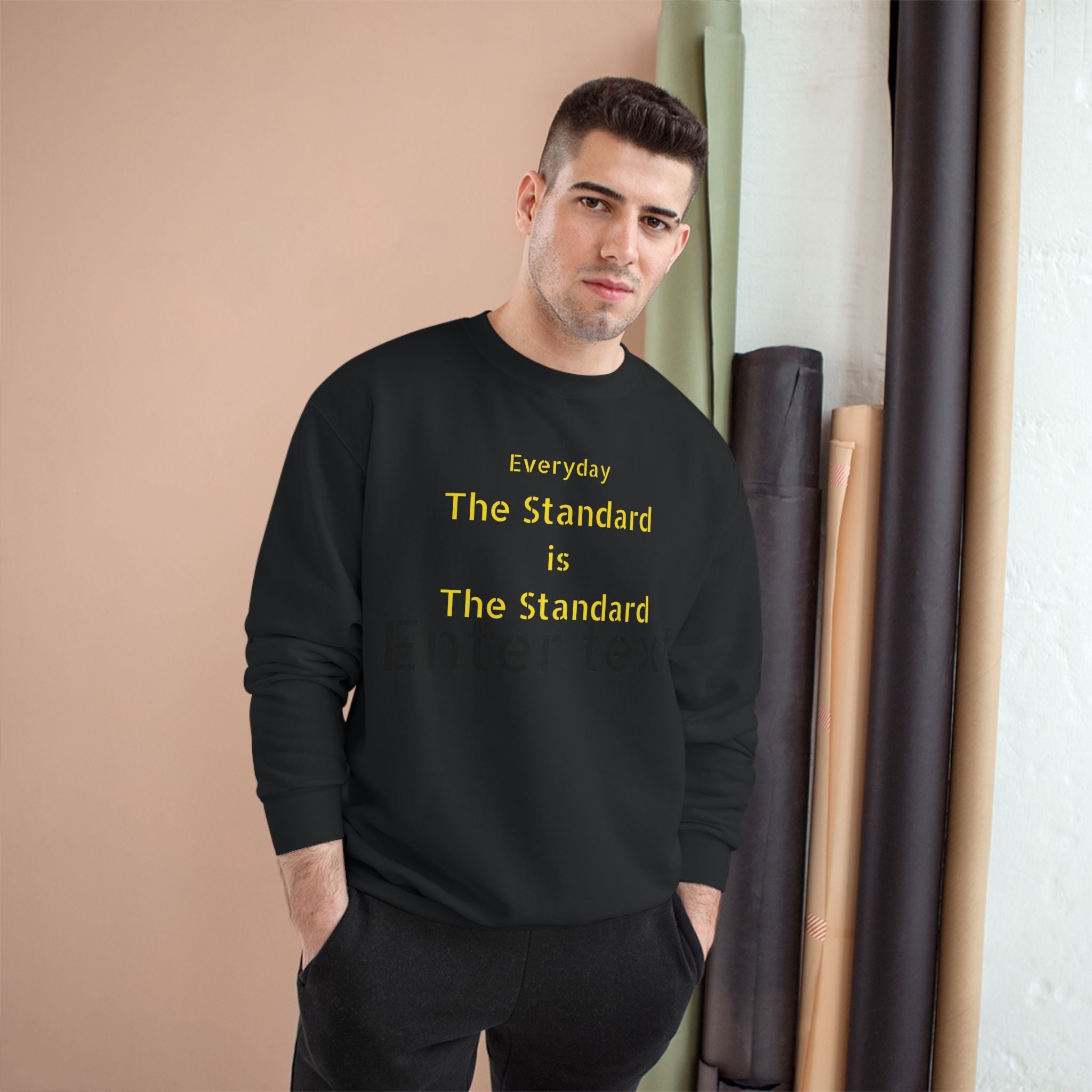 Everyday 'The Standard' Graphic Sweatshirt — Minimalist Champion Crewneck