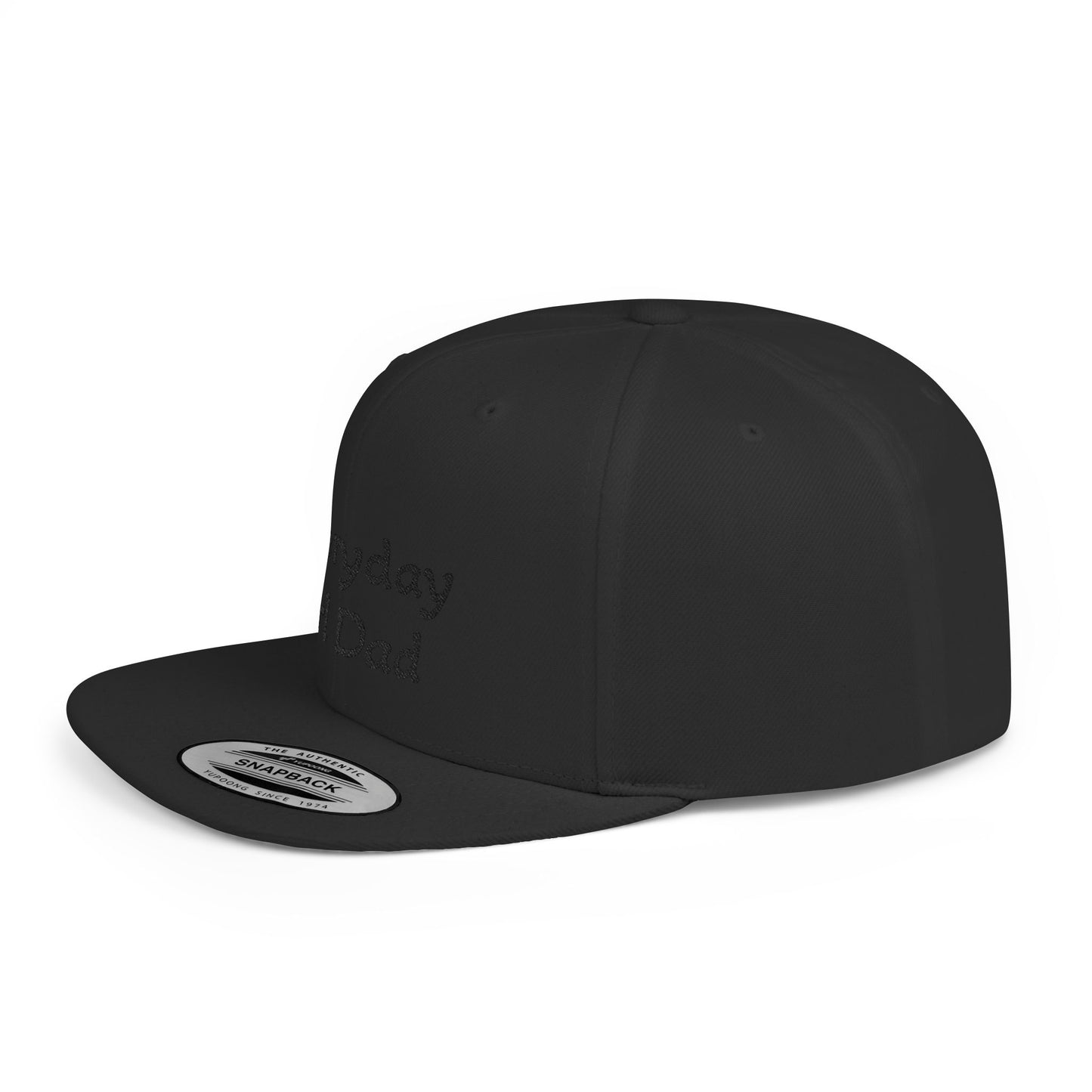Everyday Girl Dad Snapback Hat — Flat Bill White Trucker Cap