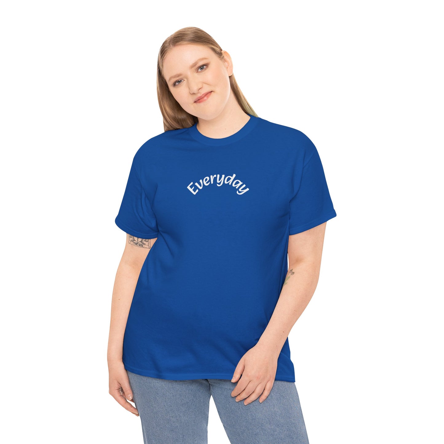 Everyday Graphic Tee - Minimal Script Text T-Shirt