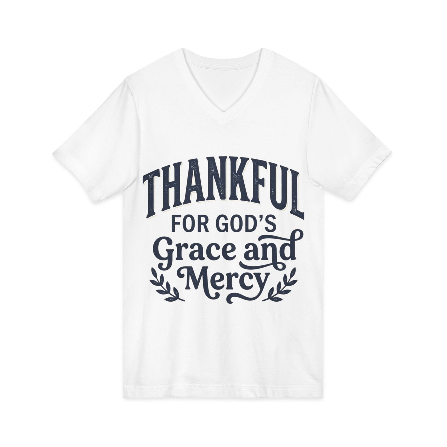 Thankful for God's Grace and Mercy V-Neck Tee
