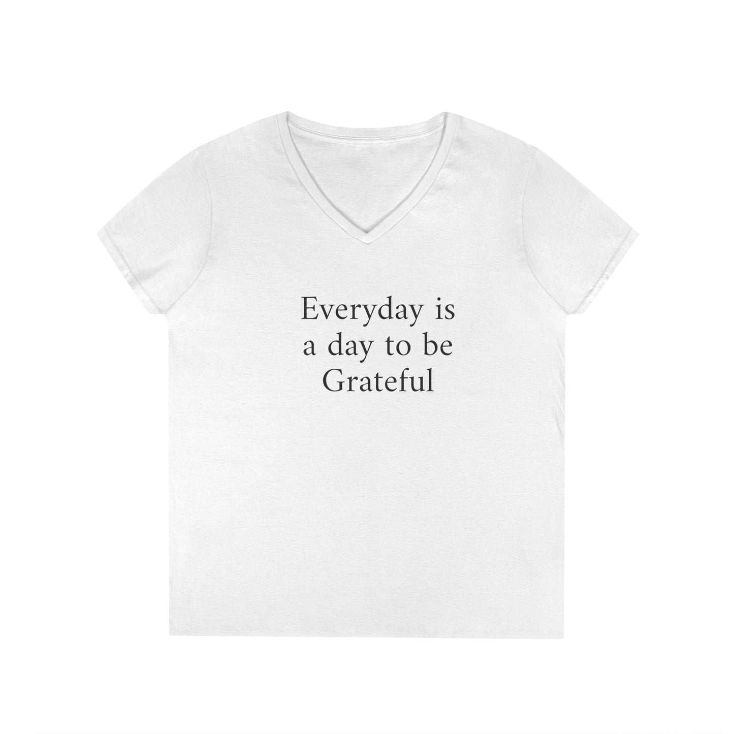 Grateful Everyday V-Neck Tee