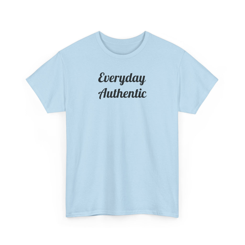 Everyday Authentic Tee — Minimal Script Graphic T-Shirt