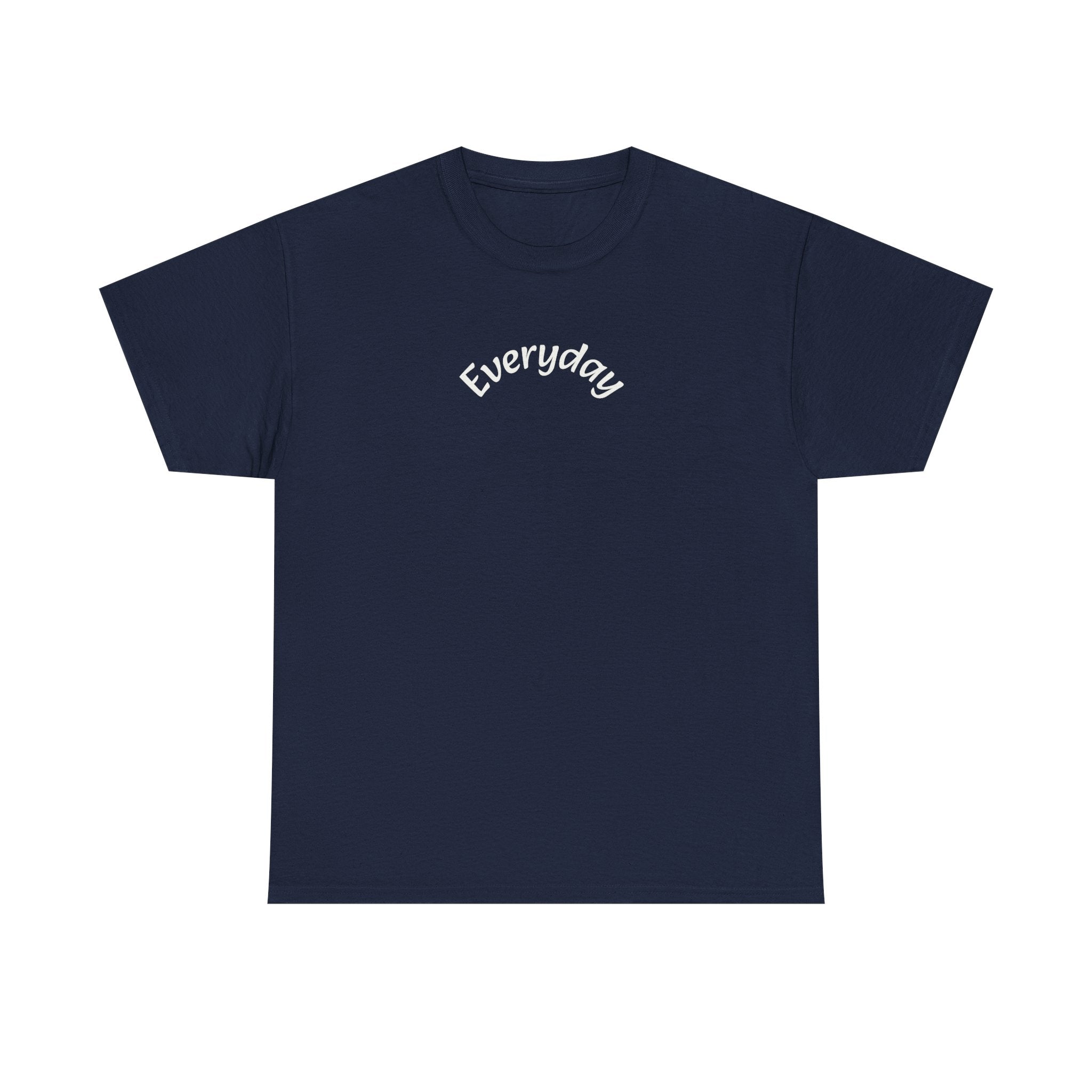 Everyday Graphic Tee - Minimal Script Text T-Shirt
