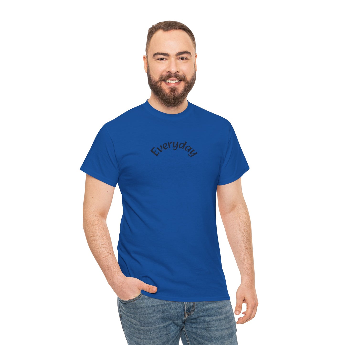 Everyday Graphic Tee - Minimal Script Text T-Shirt