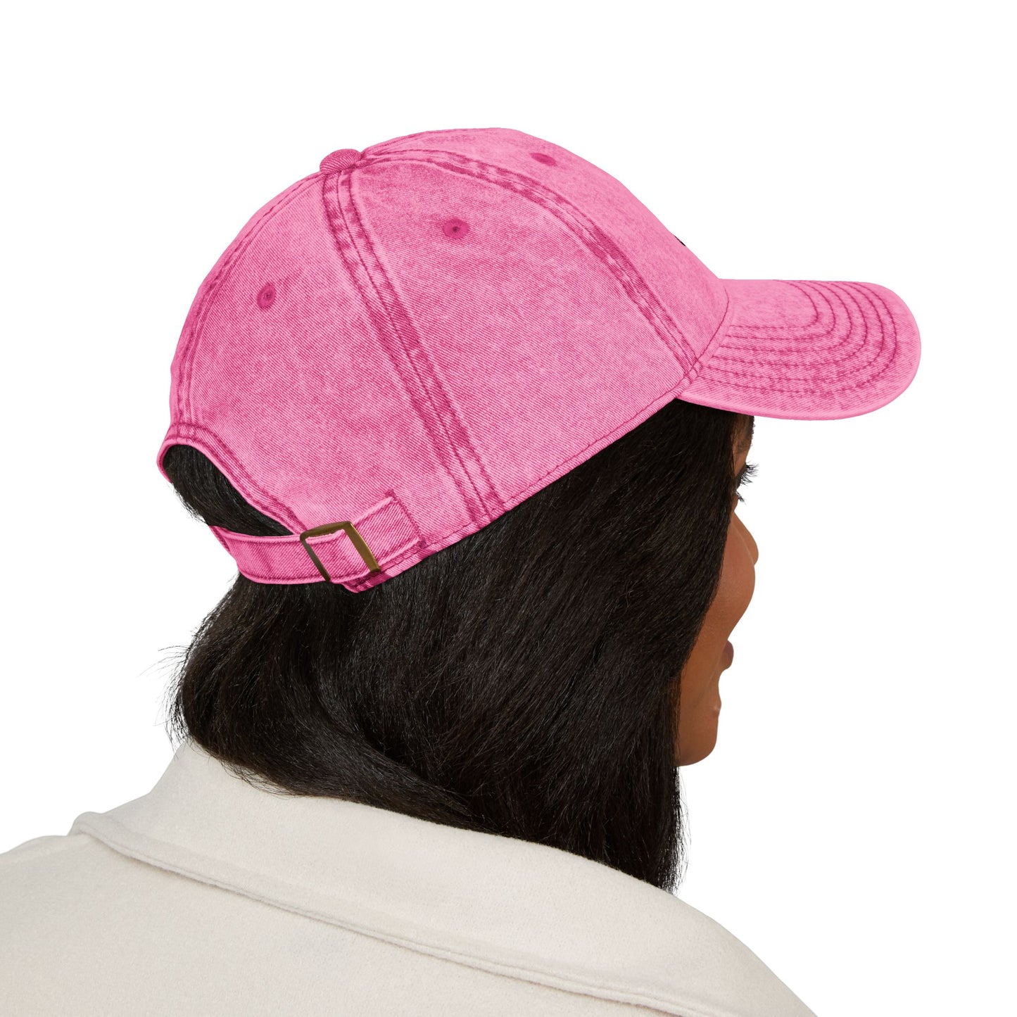 Distressed Embroidered Cap | "Mom's a Graduate"