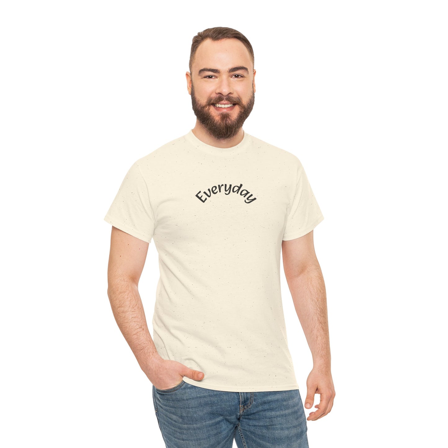 Everyday Graphic Tee - Minimal Script Text T-Shirt