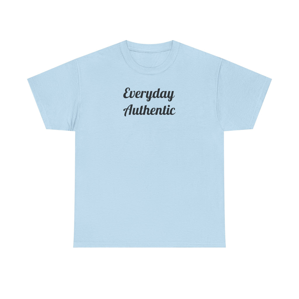 Everyday Authentic Tee — Minimal Script Graphic T-Shirt