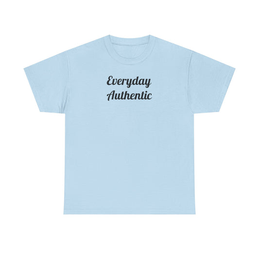 Everyday Authentic Tee — Minimal Script Graphic T-Shirt