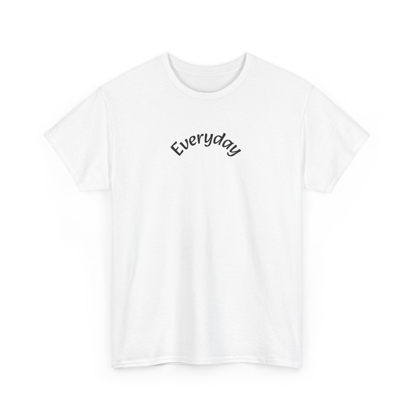 Everyday Graphic Tee - Minimal Script Text T-Shirt