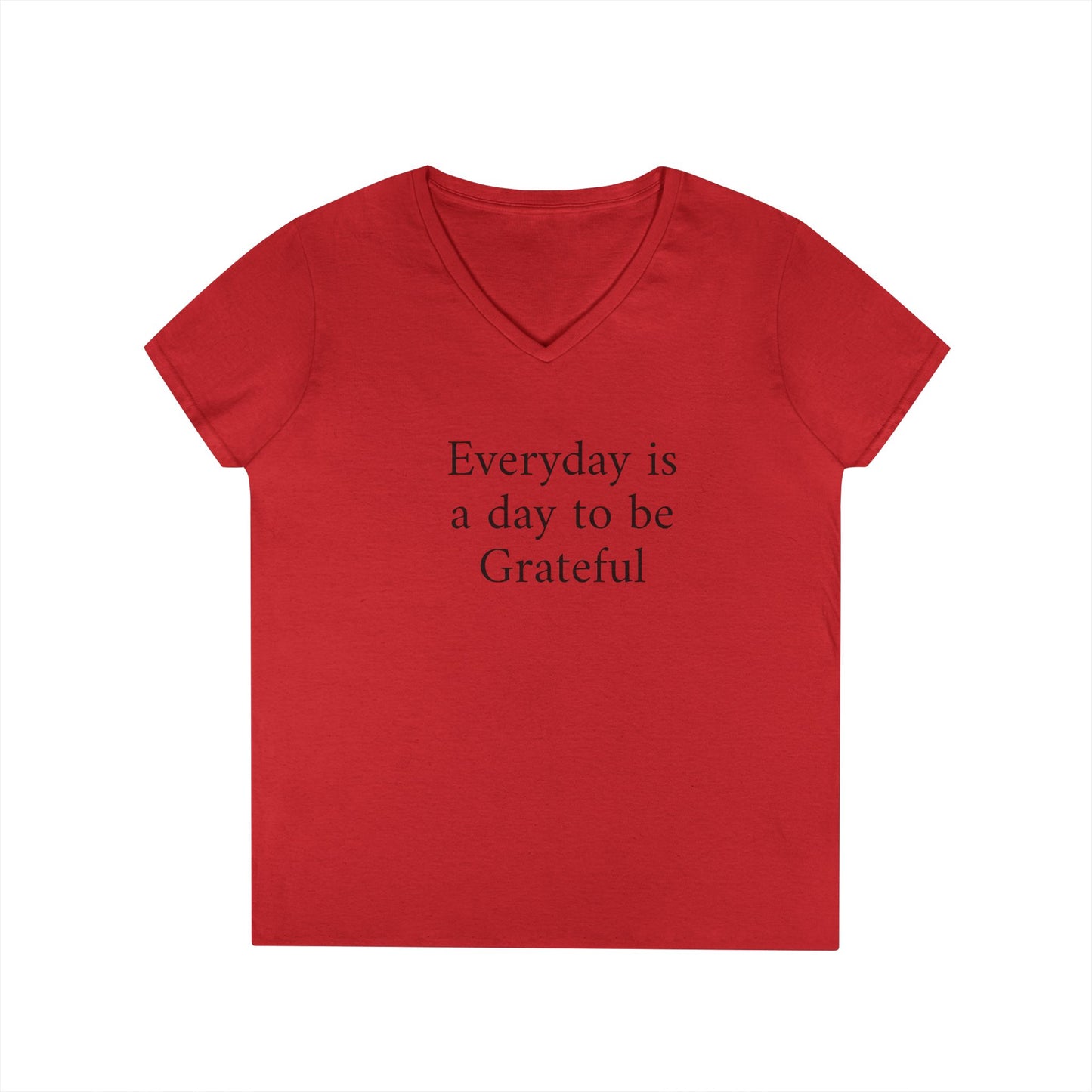 Grateful Everyday V-Neck Tee